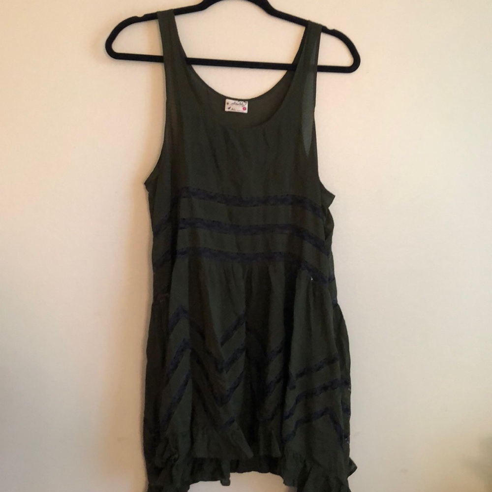 Free People Voile and Lace // hunter green navy